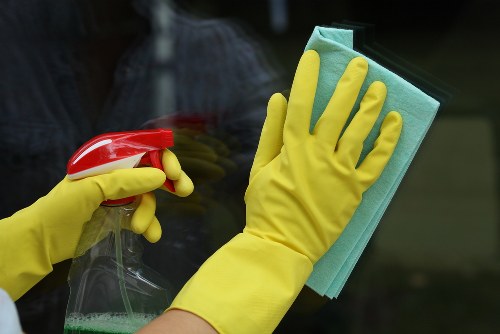 Person using an accessible Cleaners Harringay webpage with assistive technology