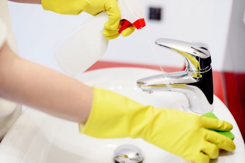 Kitchen deep clean during a move-out cleaning service in Harringay
