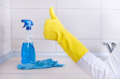 Move out cleaning team working in a Harringay home with attention to detail