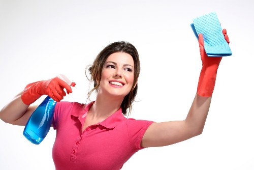 Kitchen cupboard and surface cleaning in a move-in service for Harringay residents